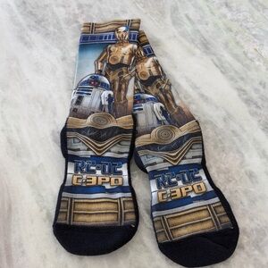 Star Wars R2-D2 & C-3PO Graphic Crew Socks - Blue/Gold